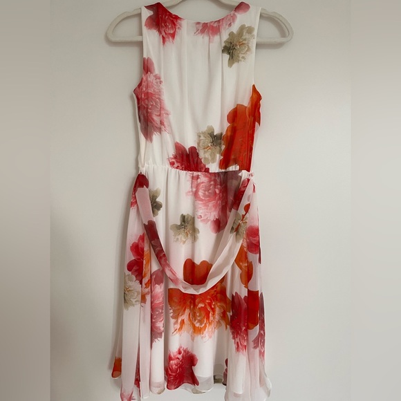 Calvin Klein Floral Chiffon Dress - Picture 3 of 8